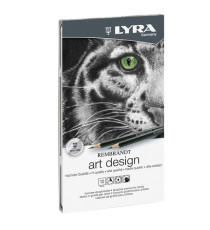 Matite Rembrandt Art Design - Lyra - astuccio metallo 12 matite assortite