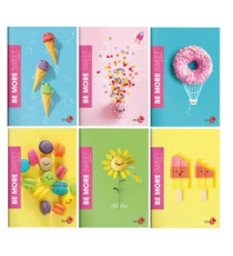 Maxiquaderno Be More Sweet - A4 - rigo di 3a - 36+2 fogli - 100gr - BM