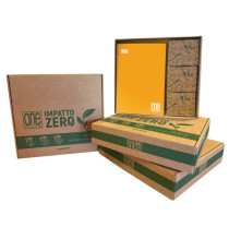 Maxiquaderno One Color Impatto Zero - A4 -  4 mm - 20 +1 fg - 80 gr - Blasetti - expo 12 pezzi + 6 scatoline foglietti