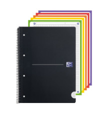 Maxiquaderno spiralato Office Essentials - A4+ - 5 mm - 160 pagine - 80 gr - colori assortiti - Oxford