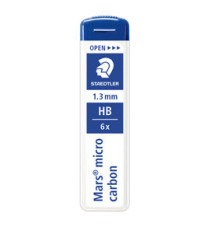 Mine Mars Micro - mina 1,3mm - gradazione HB - Staedtler - astuccio 6 mine