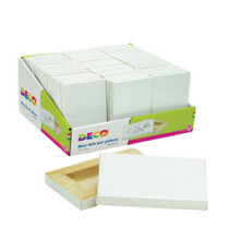 Mini tela - 6,3 x 9 cm - Deco - conf. 45 pezzi