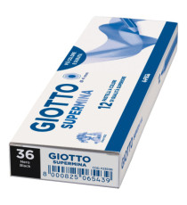 Pastello Supermina - mina 4 mm - nero 36 - Giotto