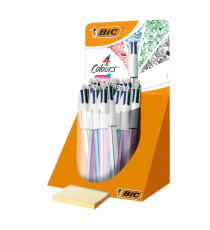 Penna 4 colori Shine - colori assortiti - Bic - expo 20 pezzi