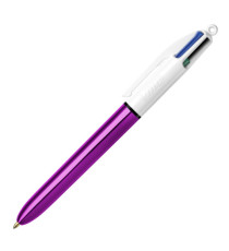 Penna 4 colori Shine - colori assortiti - Bic - expo 20 pezzi