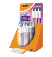 Penna 4 Colours Gradient - colori assortiti - Bic - expo 30 pezzi