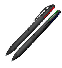 Penna a sfera 4 Multi All Black - con astuccio - punta 1,00 mm - 4 colori  - Osama - conf. 6 pezzi