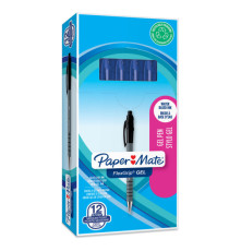 Penna a sfera a scatto Flexgrip Gel - punta 0,7 mm - blu - Papermate