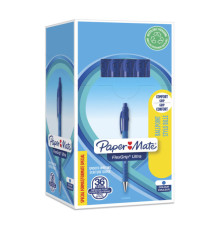 Penna a sfera a scatto Flexgrip Ultra  - punta 1,0mm - blu  - Papermate - conf. 30+6 pezzi