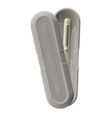 Penna a sfera Avori - punta M - fusto verde salvia - Faber-Castell