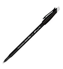 Penna a sfera con cappuccio Replay - cancellabile - punta 1 mm - nero - Papermate