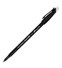 Penna a sfera con cappuccio Replay - cancellabile - punta 1 mm - nero - Papermate