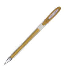 Penna a sfera gel con cappuccio Uni Ball Signo M120  - punta 0,8mm  - oro - Uni Mitsubishi
