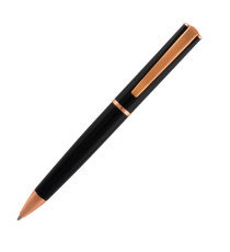 Penna a sfera Linea Impressa - punta M - nero/rosegold - Monteverde