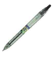 Penna a sfera scatto B2P Ecoball BeGreen - punta 1.0 mm - 10 refill B2P inclusi - nero - Pilot - conf. 10 pezzi
