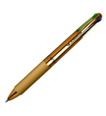 Penna a sfera scatto multifunzione 4 Multi Color - Cromo - colori assortiti - Osama - expo 42 pezzi