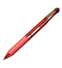 Penna a sfera scatto multifunzione 4 Multi Color - Cromo - colori assortiti - Osama - expo 42 pezzi