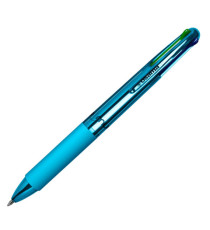 Penna a sfera scatto multifunzione 4 Multi Color - Cromo - colori assortiti - Osama - expo 42 pezzi
