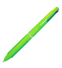 Penna a sfera scatto multifunzione 4 Multi Color - Neon - colori assortiti - Osama - expo 36 pezzi