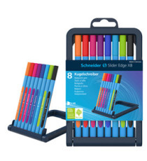 Penna a sfera Slider Edge - tratto XB - colori assortiti - Schneider - astuccio 8 pezzi