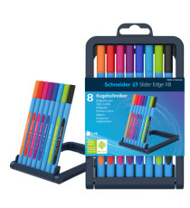 Penna a sfera Slider Edge - tratto XB - colori assortiti - Schneider - astuccio 8 pezzi