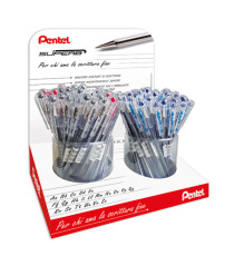Penna a sfera Super B - colori assortiti (blu/rosso/nero) - Pentel - expo 96 pezzi