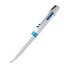 Penna a sfera Take 4 - punta media - 4 colori - fusto bianco - Schneider