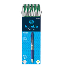 Penna gel Gelion+ a scatto - punta 0.7 mm - verde - Schneider