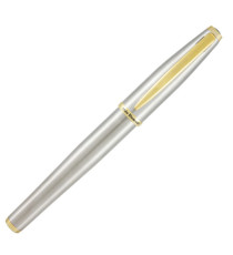 Penna roller Aldo Domani - punta M - fusto silver - Monteverde