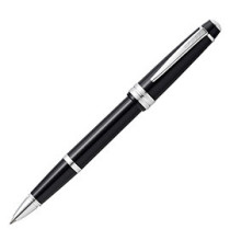 Penna roller Bailey Light - punta F - fusto nero/cromo - Cross