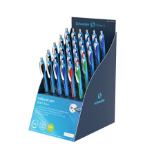 Penna sfera Slider Rave - colori assortiti (blu/nero/rosso/verde - Schneider - expo 30 pezzi