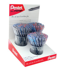 Penna sfera SuperB - colori assortiti (blu/rosso/nero - Pentel - expo 96 pezzi