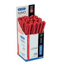 Penna sfera Tratto Uno Green - punta media 1 mm - rosso - Tratto - conf. 50 pezzi