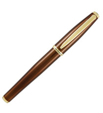 Penna stilografica Aldo Domani - punta M - fusto tabacco - Monteverde
