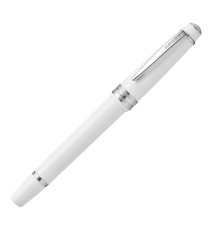 Penna stilografica Bailey Light - punta M - fusto bianco/cromo - Cross