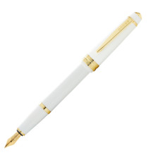 Penna stilografica Bailey Light - punta M - fusto bianco/oro - Cross