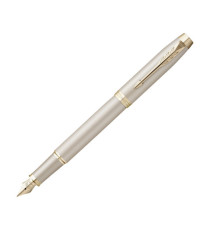 Penna stilografica IM Monochrome - punta M - champagne - Parker