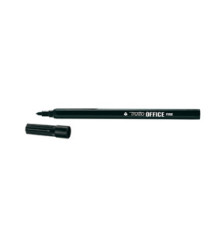 Pennarelli Office - punta feltro - punta fine - tratto 0,7 mm - nero - Tratto - conf. 12 pezzi