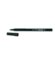 Pennarelli Office - punta feltro - punta fine - tratto 0,7 mm - nero - Tratto - conf. 12 pezzi