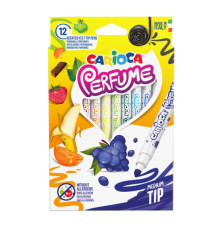 Pennarelli Perfume - punta 4,0 mm - colori assortiti - Carioca - astuccio 12 pezzi