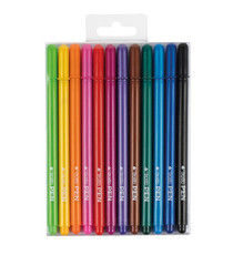 Pennarello fineliner Tratto Pen - tratto 0,5mm - colori assoriti - Tratto - busta 12 pennarelli