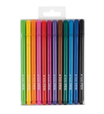 Pennarello fineliner Tratto Pen - tratto 0,5mm - colori assoriti - Tratto - busta 12 pennarelli