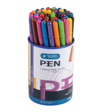 Pennarello fineliner Tratto Pen - tratto 0,5mm - colori assortiti - Tratto - barattolo 50 pezzi