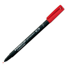 Pennarello Lumocolor Permanent 318 - punta 0,6 mm - rosso - Staedtler