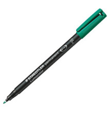 Pennarello Lumocolor Permanent 318 - punta 0,6 mm - verde - Staedtler