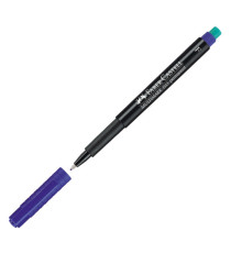 Pennarello Multimark universale permanente con gomma  - punta fine 0,6mm - blu - Faber-Castell
