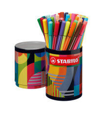 Pennarello Pen 68 Arty - colori assortiti - Stabilo - barattolo 45 pezzi