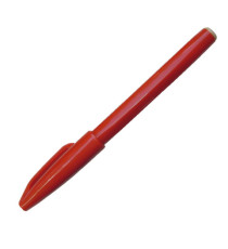 Pennarello Sign Pen S520 punta feltro - punta 2 mm - rosso - Pentel
