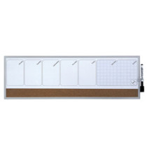 Organizer magnetico con calendario settimanale - 58,5 x 19 cm - orizzontale - Nobo