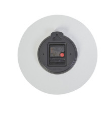Orologio da parete HorMilena - diametro 30 cm - grigio chiaro/legno - Alba